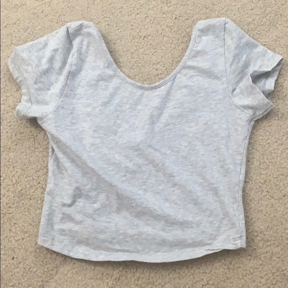NWOT Grey Brandy Melville Crop Top